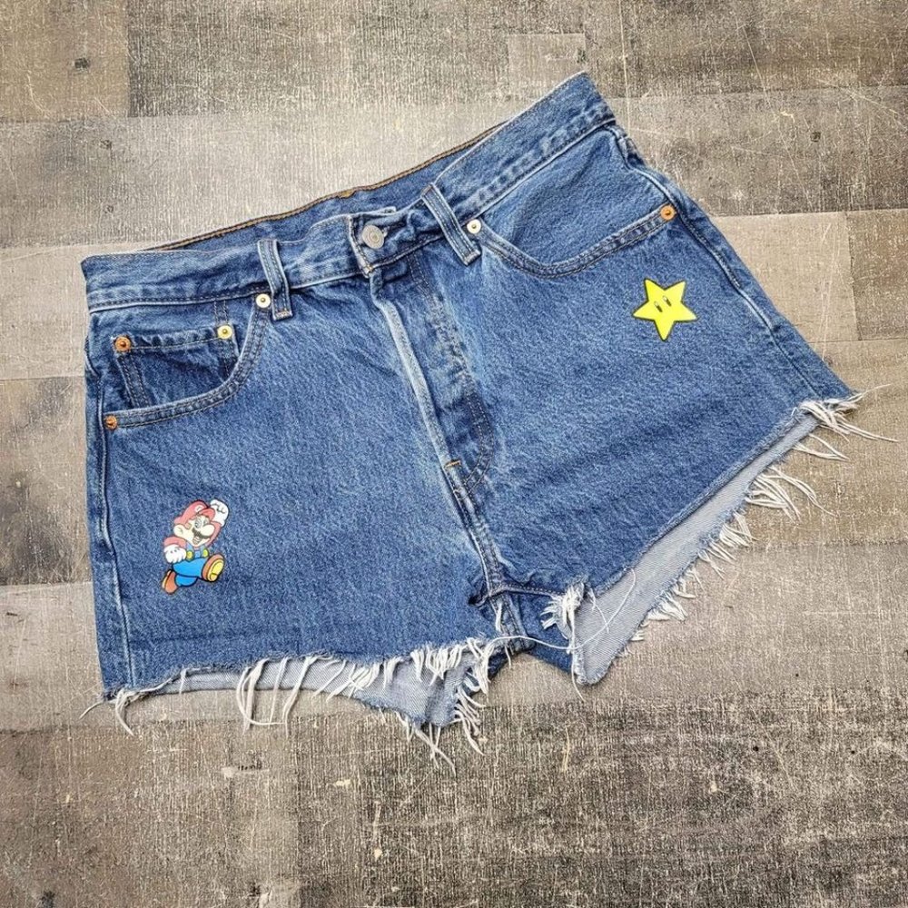 LEVI'S 501 HIGH RISE SUPER MARIO shorts